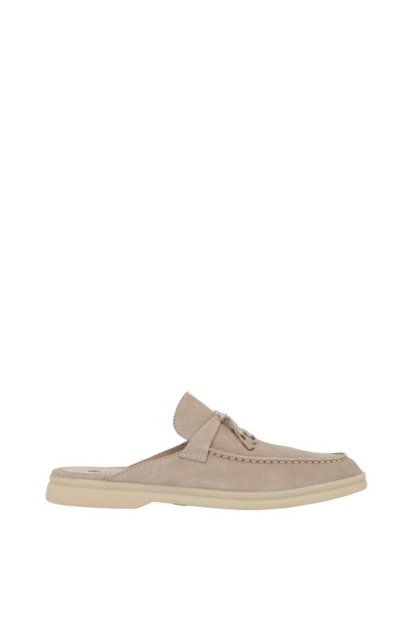 Loro Piana Charms Walk Babouche Loafer Suede Mule