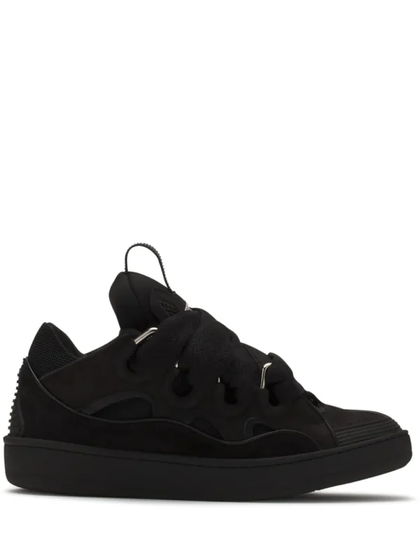 Lanvin Leather Curb Triple Black