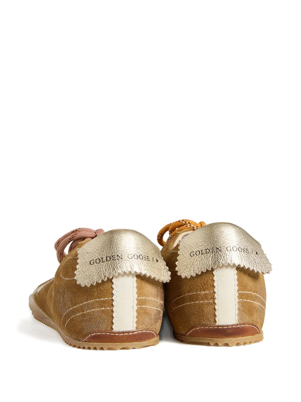 Golden Goose True-Star in tobacco-colored suede star platinum heel tab - Image 3