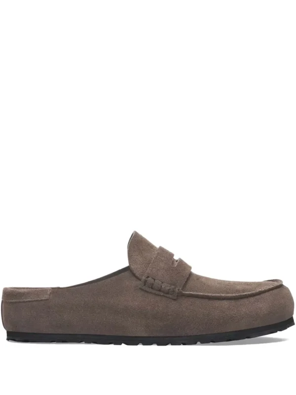 Birkenstock Naples Wrapped Suede Concrete Grey