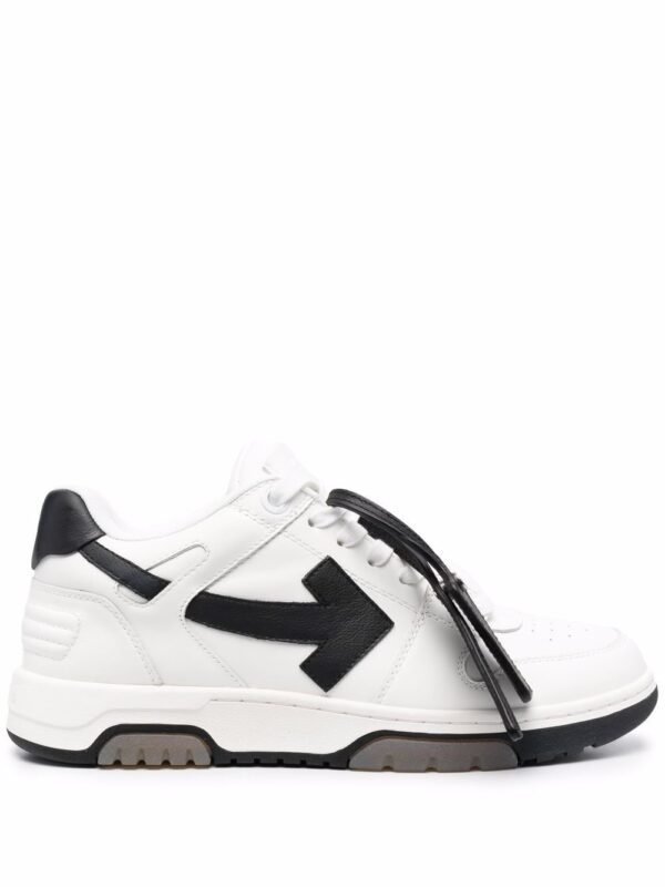 OFF-WHITE Out Of Office OOO 30 MM Low Tops Black White Blue