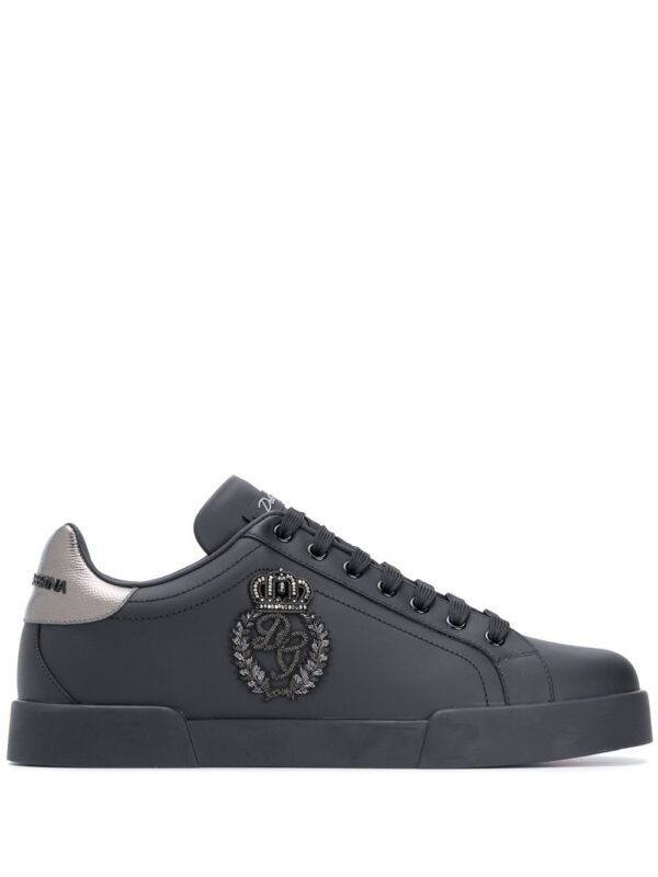 Dolce & Gabbana Portofino Crown Patch Black