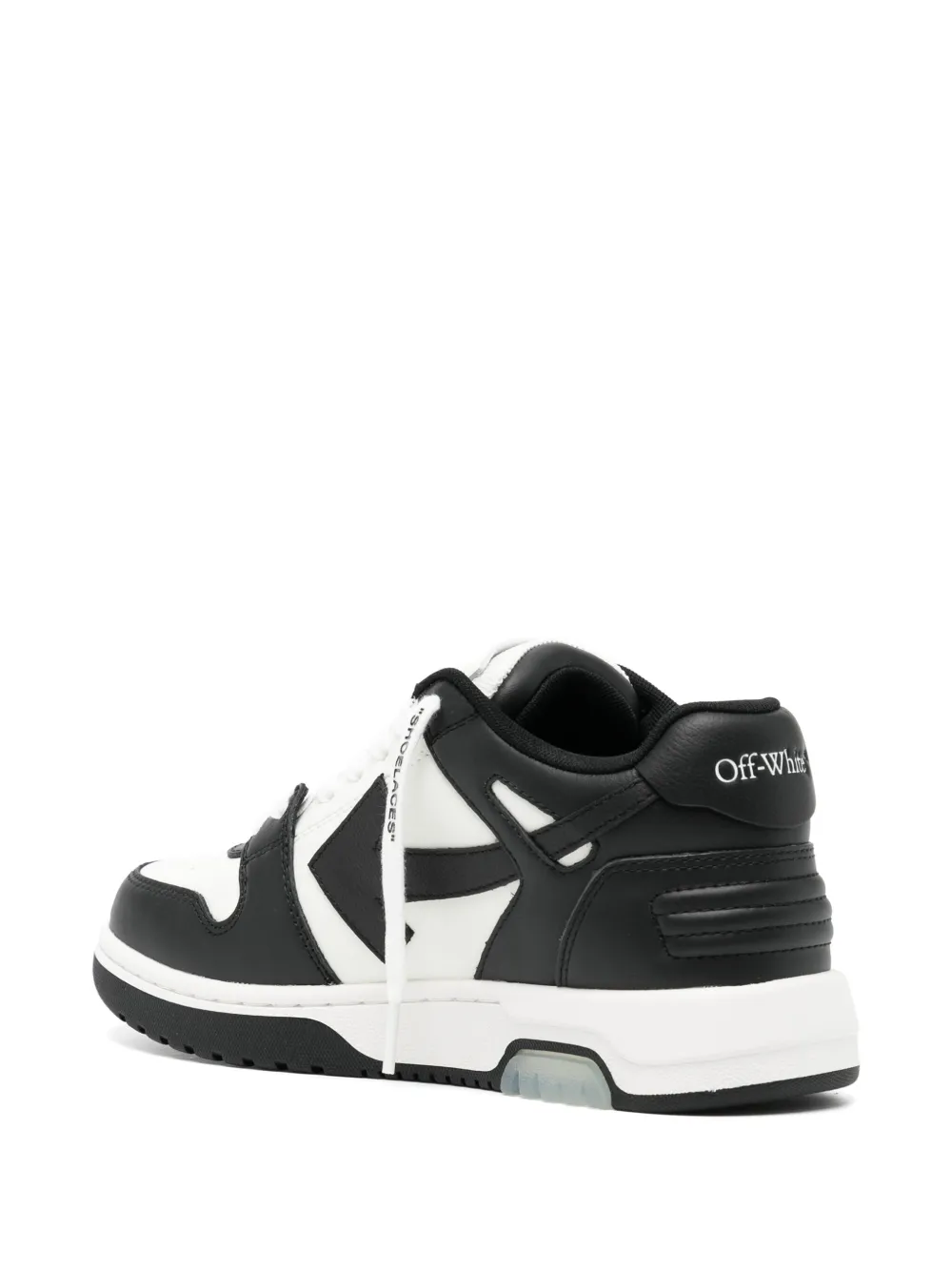 OFF-WHITE Out Of Office OOO Low Tops White Black White - Image 2