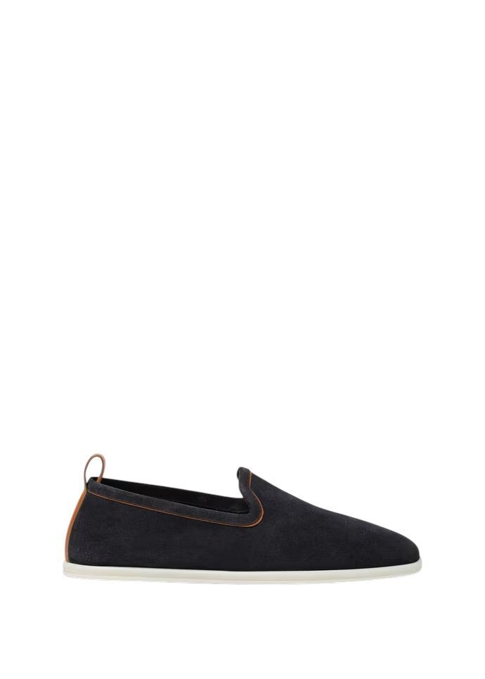 Loro Piana Venice Walk Loafer Navy Blue