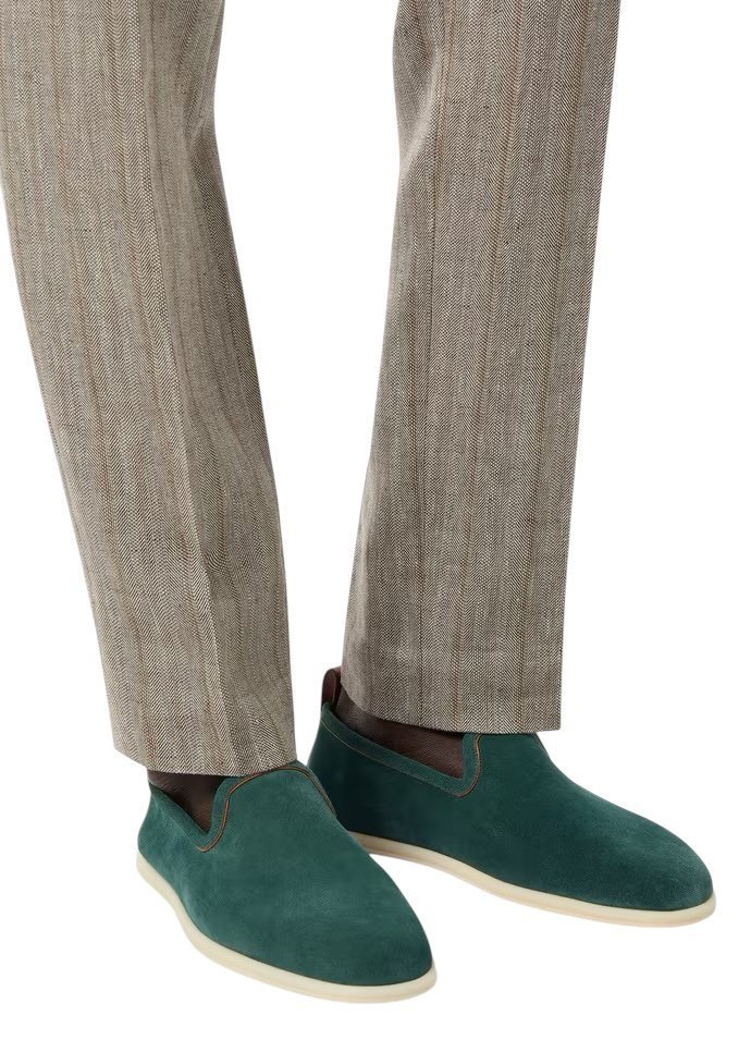 Loro Piana Venice Walk Loafer Conifer - Image 6