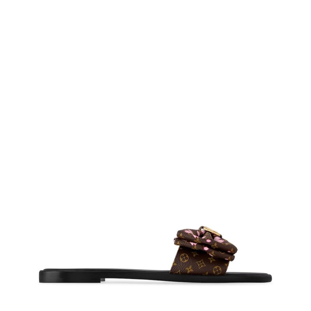 Louis Vuittonx x TM Lily Flat Mule Black