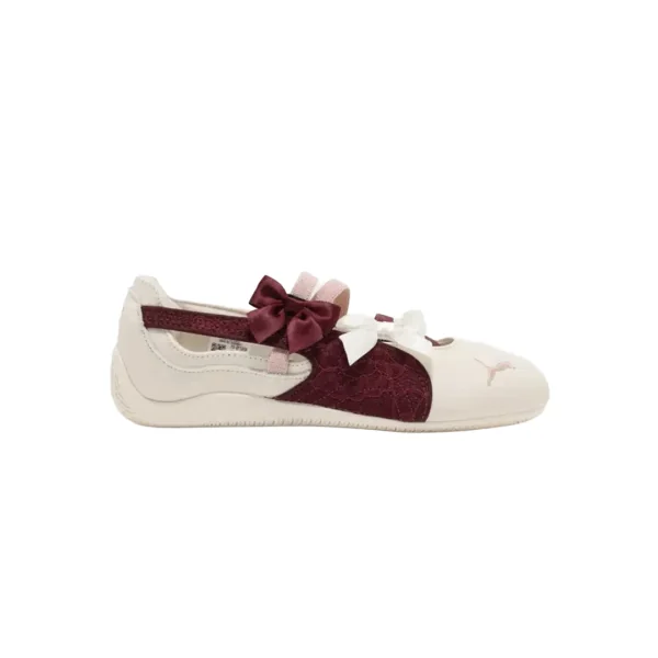 Puma Speedcat Ballet Laces Frosted Ivory Ruby Shimmer Womens